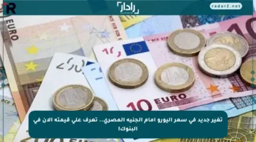 تغير جديد في سعر اليورو أمام الجنيه المصري.. تعرف على قيمته الآن في البنوك!